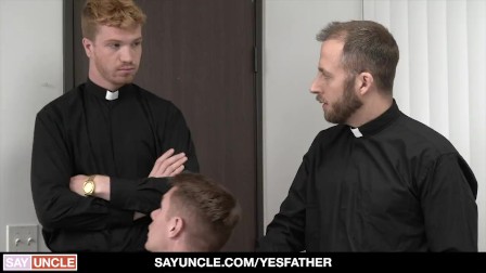 Missionary Boy Fucked By Two Priests After Confession