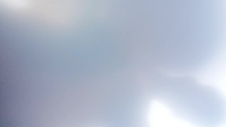 Look at twink through his cum on lens - cumshot on camera lens