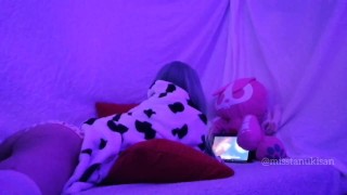 Amateur asian teen Humping bunny plushie fuck until orgasm webcam girl uncensored