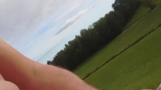 Wichsen im Freien