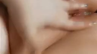 Admiring my creampie and fingering my soaked pussy 