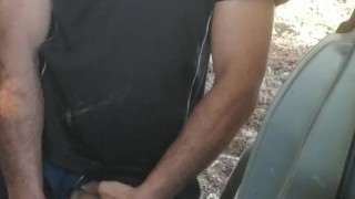 Hot uncut lad flops out floppy dick, pisses, then gives is a thorough shake
