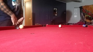 Playing pool with my dick