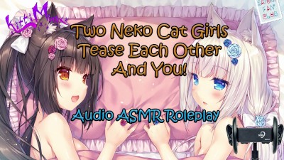 400px x 225px - ASMR - Two Anime Neko Cat Girls Tease Each Other And YOU! Audio Roleplay  Porn Videos - Tube8