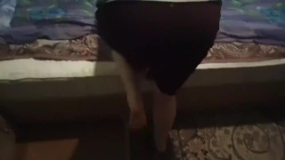 PORN WIFE FUCKS WITH A STRANGER AT OUR HOME AND CUM ON FACE