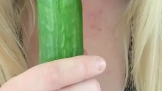 Sloppy Halloween cucumber BJ 