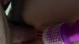 Anal fun with vibrator