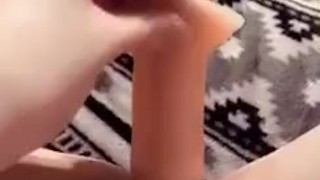 Teen brunette surprises you and plays with herself 