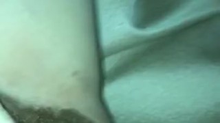 Playing With My Hairy Pussy While The Workmen Are Outside My Window