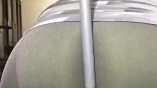 Humping and lotion on my 2013 spandex leggings