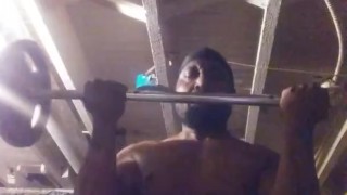 105 lbs. 1 set 10 reps no 6 pack