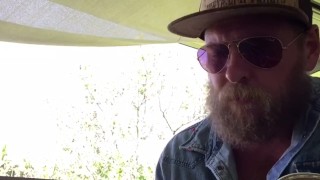 Sexy Bearded Daddy Jamming On a Sunday 