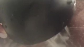 Orgasm in the shower