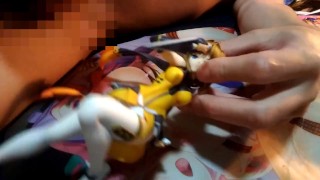 超昂閃忍ハルカの鷹守ハルカフィギュアにぶっかけ顔射オナニー【エロゲヒロイン】