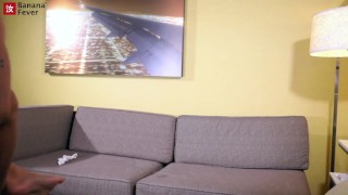 Brown Skin Asian Filipino Maid Gets on Her Knees to Clean Alvin's Dick with Her Tongue