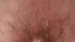 First time shower masturbation and cum