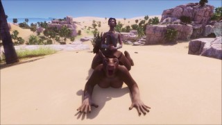 Furry Cow milks him (Wildlife game)