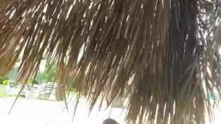 Caught Busting HUGE load on public beach