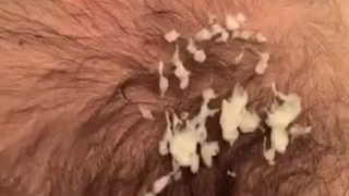 Soaping and teasing in shower
