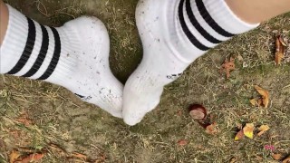 Dirty Socks Tease Knee High Socks Adidas Trailer