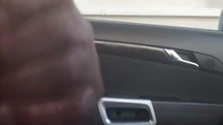 Master bating in the car in the drive way