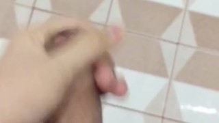 My class is so boring so I go to the bathroom and masturbate. 