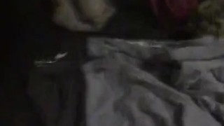Tattooed man strokes hard cock 