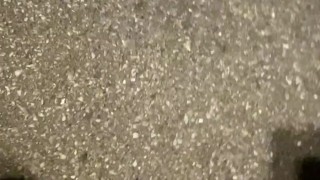 Naughty Girl Squats in her driveway and unleashes her Powerful Piss Fountain for the public to see