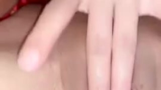 Fingering Tight Waxed Pussy