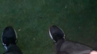 My little dick exposed on mate's balcony 