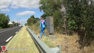 Samus Aran checks the speed camera