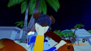 Furry Yaoi Hentai 3D - Dog Sukcs big horse dick and he cums in his mouth