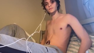 CUTE TEEN BOY MOANS AND CUMS WITH YOU, OUT OF THE SHOWER