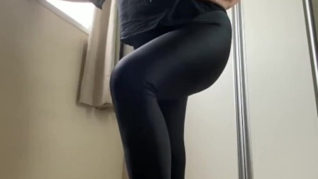 LONG PREVIEW Kiffa in Sexy ebony legging pants CBT and kick some balls - GIANTESS POV - CBT 7