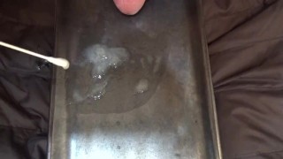 尿道が詰まるほどの特濃精子が出たので、いろいろ弄ってみました。