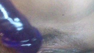 Close-Up Solo Play With My Dildo