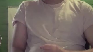 Horny sissy boy cumming