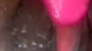 Black girl fucking dildo