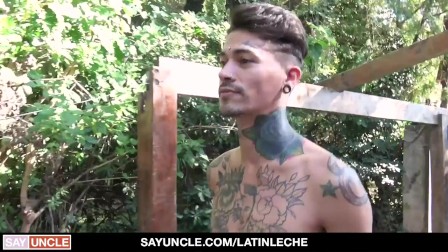 Tattooed Latinos Fucking Each Other In The Park