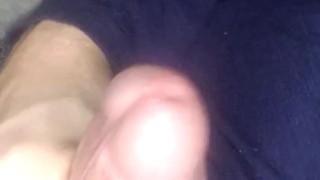 Huge dick trying not to get caught masterbating