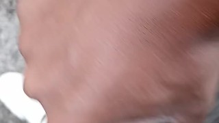 Jerkin my bbc outside in Richmond