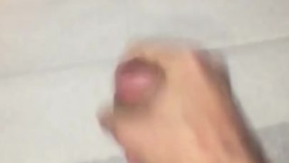 Jerking my big stiff Cock then I bust a nut