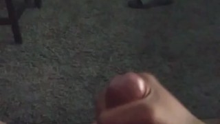 I had to let one go. Watch me get hard and cum!!