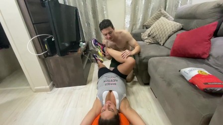 LONG PREVIEW Goddess Kiffa Personal trainer lesson for free FOOT WORSHIP SMELLY FOOT FOOT MASSAGE