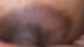 Fat bitch plays with her tits