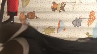 Pretty Brown Girl Making Ass Clap in Shorts