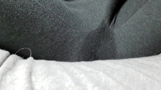 Unexpected squirting through yoga pants on my lunch break!