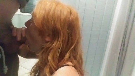Suck And Fuck In Another Public Bathroom With An amateur Redhead