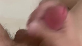 Stroking my cock until I CUM