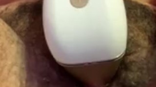 Clenching Orgasm from Sucking Vibrator